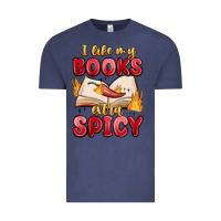 Vintage Denim i like my books extra spicy Vintage Tee - MaliasSmallBusiness