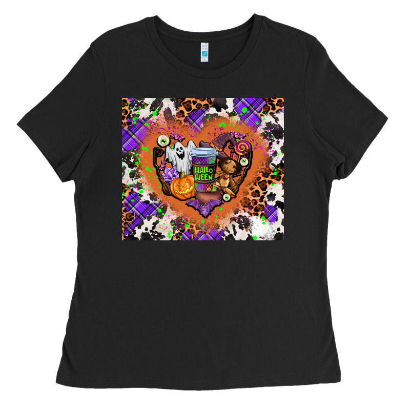 Halloween Heart Ladies Tee by AdoDesignShop | Teevron