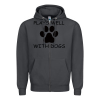 Smoke Plays Well With Dogs Zipper Hoodie - Bettercallsaul