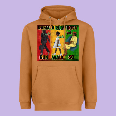 Rosa Sat So Ruby Could Walk So Kamala Could Run Tu Heavyweight Hoodie Designed By Cowgirlartshop