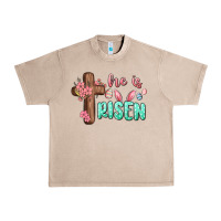 French Oak he is risen Urban Heavy Tee - MaliasSmallBusiness