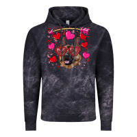 Cloud Black valentine's german shepherd Vintage Hoodie - RanaPortraitStore