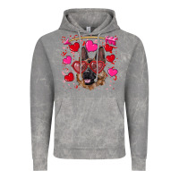 Cloud Rock valentine's german shepherd Vintage Hoodie - RanaPortraitStore