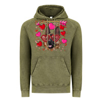 Vintage Olive valentine's german shepherd Vintage Hoodie - RanaPortraitStore