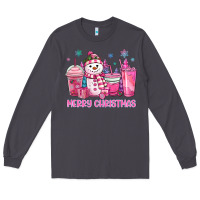 Smoke merry christmas snowman coffee cups Long Sleeve Tee - MaliasSmallBusiness