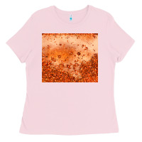 Bubblegum Pink orange glitter tumbler Ladies Tee - JahusDesignShop