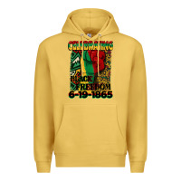 Antique Gold celebrating black freedom 6 19 1865 juneteenth Premium Hoodie - CowGirlArtShop