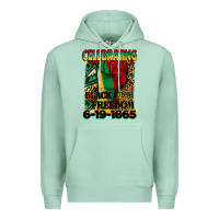 Seafoam celebrating black freedom 6 19 1865 juneteenth Premium Hoodie - CowGirlArtShop