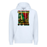 White celebrating black freedom 6 19 1865 juneteenth Premium Hoodie - CowGirlArtShop