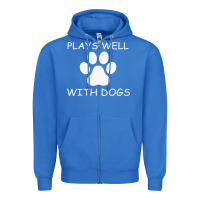 True Royal Plays Well With Dogs Zipper Hoodie - Bettercallsaul