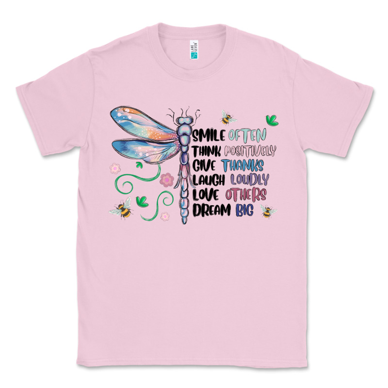 Dragonfly Smile Tink Give Laugh Love Dream Classic Tee by MaliasSmallBusiness | Teevron