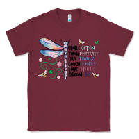 Burgundy dragonfly smile tink give laugh love dream Classic Tee - MaliasSmallBusiness