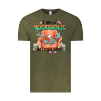 Vintage Olive bookaholic Vintage Tee - MaliasSmallBusiness