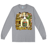 Heather Grey he don't love me like tequila does Long Sleeve Tee - JahusDesignShop