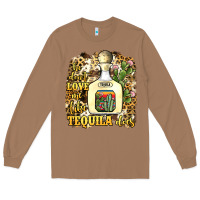 Toasted Coconut he don't love me like tequila does Long Sleeve Tee - JahusDesignShop
