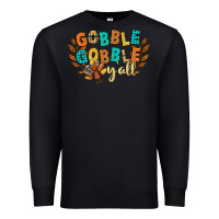 Black gobble gobble yall Premium Sweatshirt - CowGirlArtShop