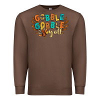Chestnut gobble gobble yall Premium Sweatshirt - CowGirlArtShop