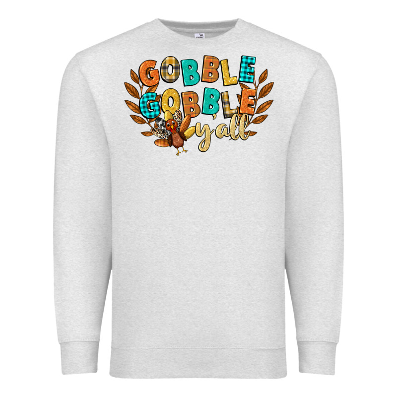 Gobble Gobble Yall Premium Sweatshirt by CowGirlArtShop | Teevron
