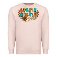 Pale Pink gobble gobble yall Premium Sweatshirt - CowGirlArtShop