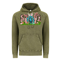 Vintage Olive hop rabbit Vintage Hoodie - MaliasSmallBusiness