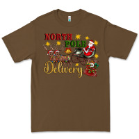 Cacao North Pole Delivery Santa Sleigh Premium Tee - Artiststas