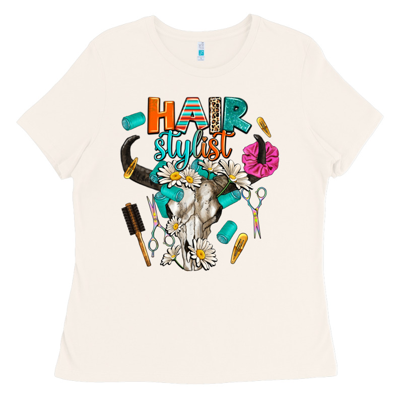 Bullskull Hairstlist Ladies Tee by AdoDesignShop | Teevron