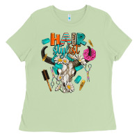 Matcha bullskull hairstlist Ladies Tee - AdoDesignShop