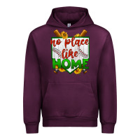 Mauve Wine no place like home baseball Urban Hoodie - BundleAndBundleShop
