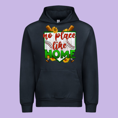 No Place Like Home Baseball Urban Hoodie Designed By Bundleandbundleshop