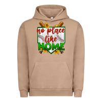 Pigment Burro no place like home baseball Urban Hoodie - BundleAndBundleShop