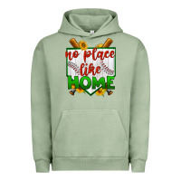 Pigment Oil Green no place like home baseball Urban Hoodie - BundleAndBundleShop