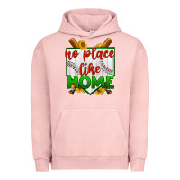 Pigment Salmon no place like home baseball Urban Hoodie - BundleAndBundleShop