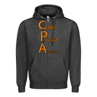 Charcoal Heather coffe pizza avocado Zipper Hoodie - Bettercallsaul