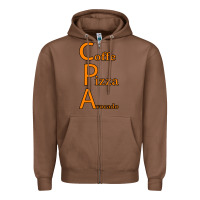 Chestnut coffe pizza avocado Zipper Hoodie - Bettercallsaul