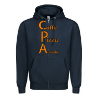 Navy coffe pizza avocado Zipper Hoodie - Bettercallsaul