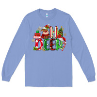 Colony Blue oh deer reindeer Long Sleeve Tee - MaliasSmallBusiness