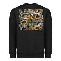 Black Senior 2023 western Heavyweight Sweatshirt - NancyCooperArtShop