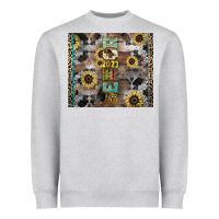 Heather Grey Senior 2023 western Heavyweight Sweatshirt - NancyCooperArtShop