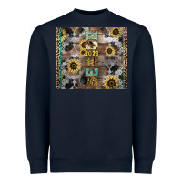 Navy Senior 2023 western Heavyweight Sweatshirt - NancyCooperArtShop
