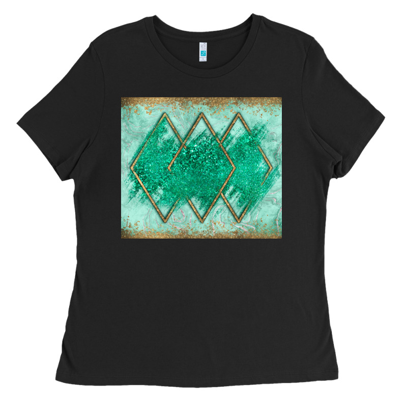 Green Glitter Ladies Tee by JahusDesignShop | Teevron