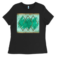 Black green glitter Ladies Tee - JahusDesignShop