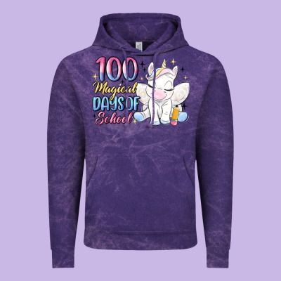 100 Magical Days Of School Vintage Hoodie Designed By Maliassmallbusiness