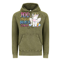 Vintage Olive 100 magical days of school Vintage Hoodie - MaliasSmallBusiness