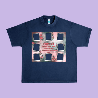 Family Photo Collage Urban Heavy Tee Designed By Maliassmallbusiness