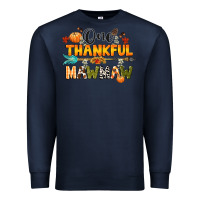 Navy one thankful mawmaw Premium Sweatshirt - CowGirlArtShop