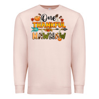 Pale Pink one thankful mawmaw Premium Sweatshirt - CowGirlArtShop