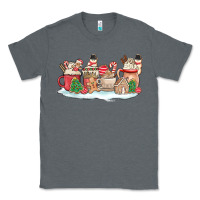 Charcoal Heather christmas cookie coffe cups Classic Tee - MaliasSmallBusiness