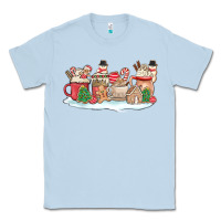 Dusty Blue christmas cookie coffe cups Classic Tee - MaliasSmallBusiness