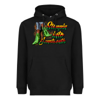 Black steppin into juneteenth heels Heavyweight Hoodie - CowGirlArtShop