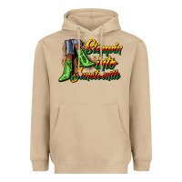 Mushroom steppin into juneteenth heels Heavyweight Hoodie - CowGirlArtShop